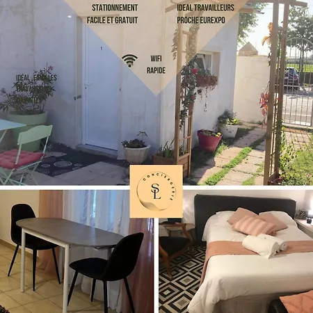 Apartment Garden And Serenity, Near Eurexpo And Groupamastadium Saint-Priest (Rhone)